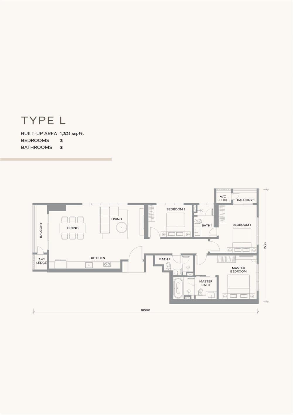 Khaya Residence floor plan — Type L