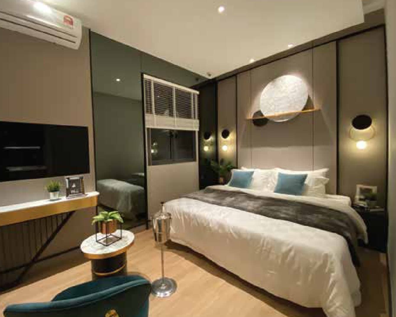 Laurel Residence show unit master bedroom