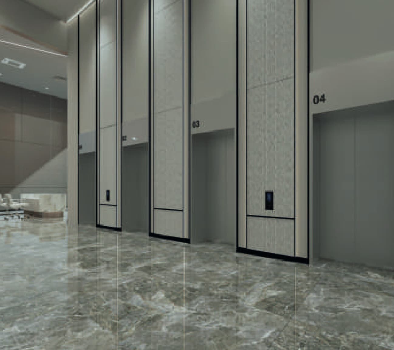 The Office Suites lift lobby