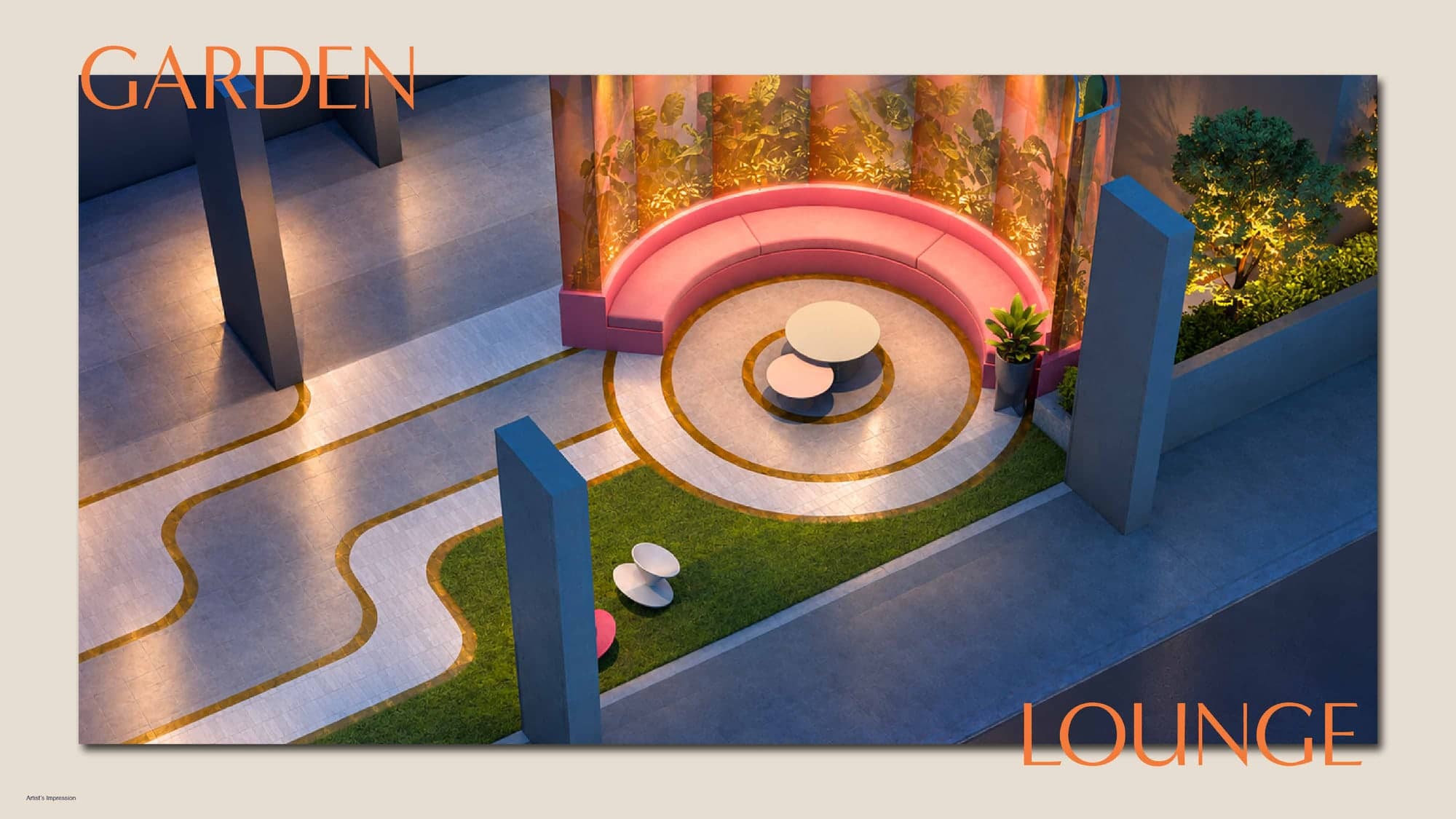 The garden lounge, MABA Suitez @ KL City Centre, artist's impression