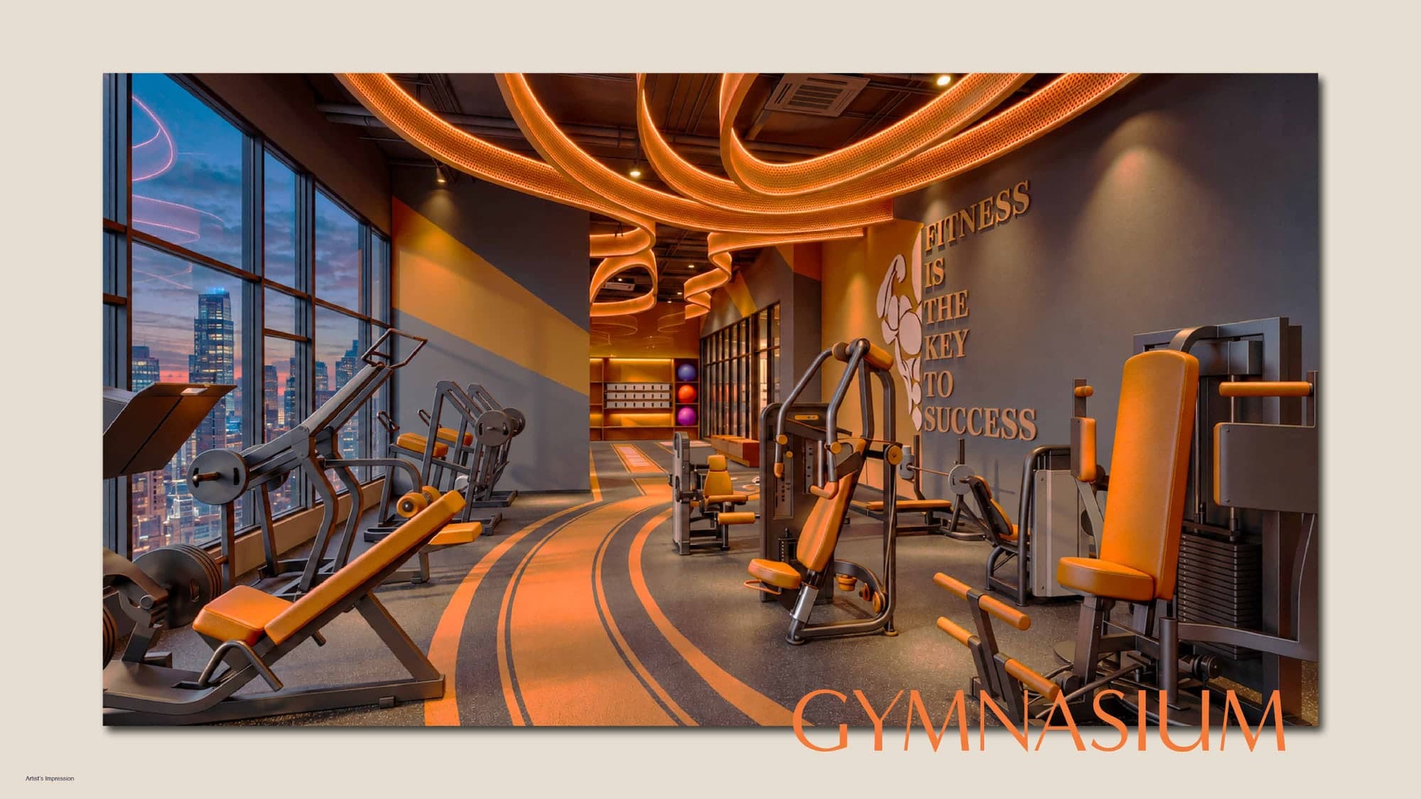 The gymnasium, over the city, MABA Suitez @ KL City Centre, artist's impression