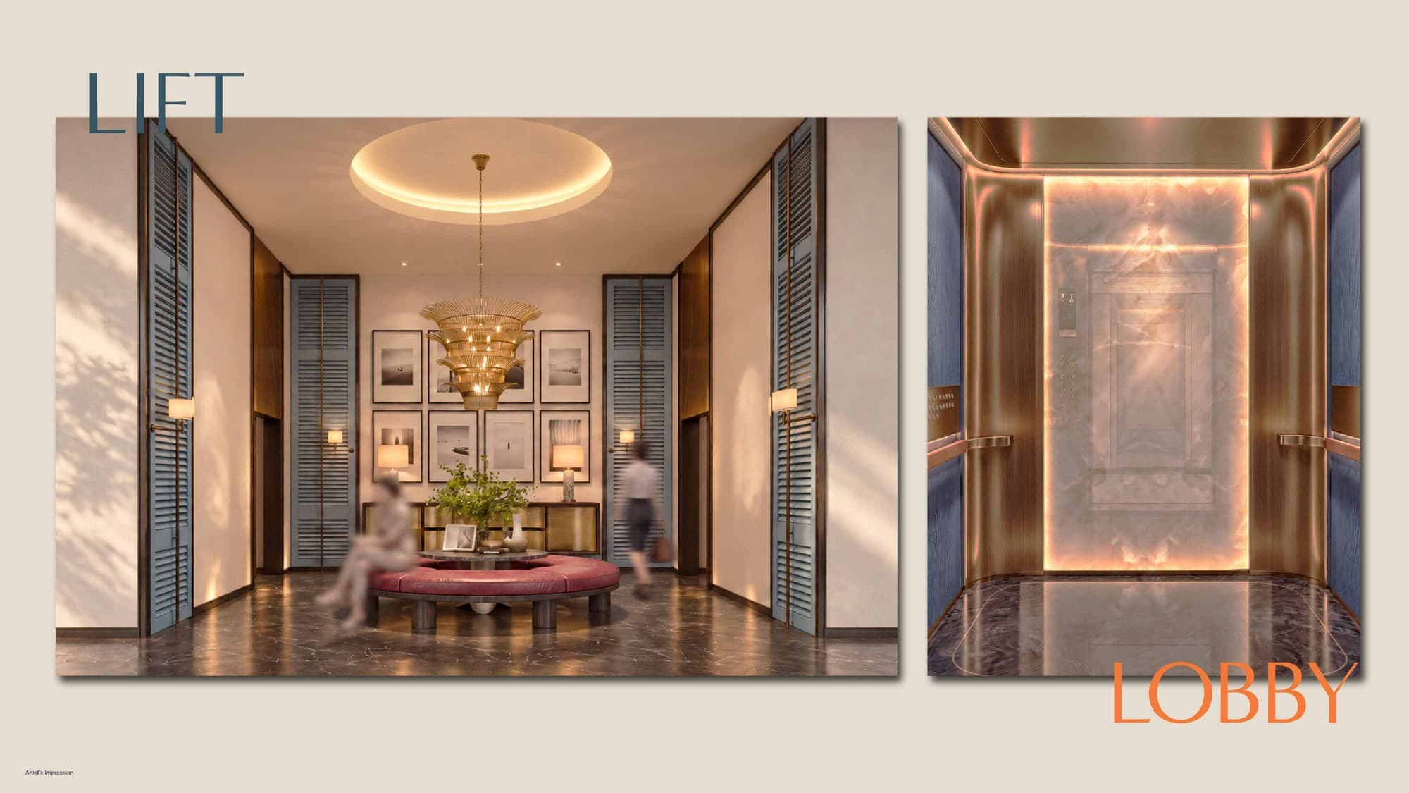 A lift lobby on the residential floors, MABA Suitez @ KL City Centre, artist's impression