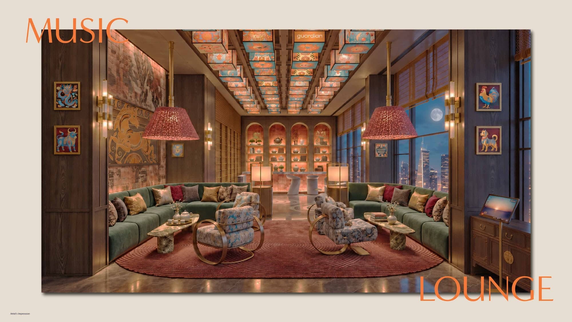 The music lounge, MABA Suitez @ KL City Centre, artist's impression