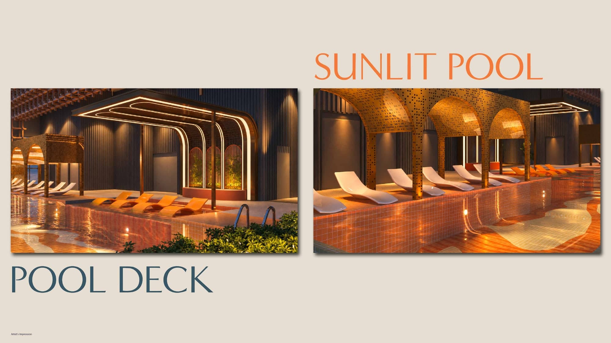 The sunlit pool and its deck, MABA Suitez @ KL City Centre, artist's impression