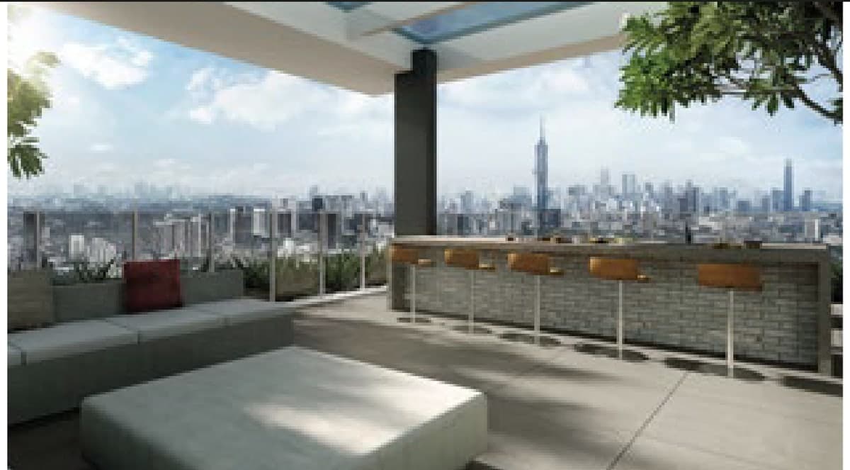 The rooftop sky pavilion, looking to the KL skyline