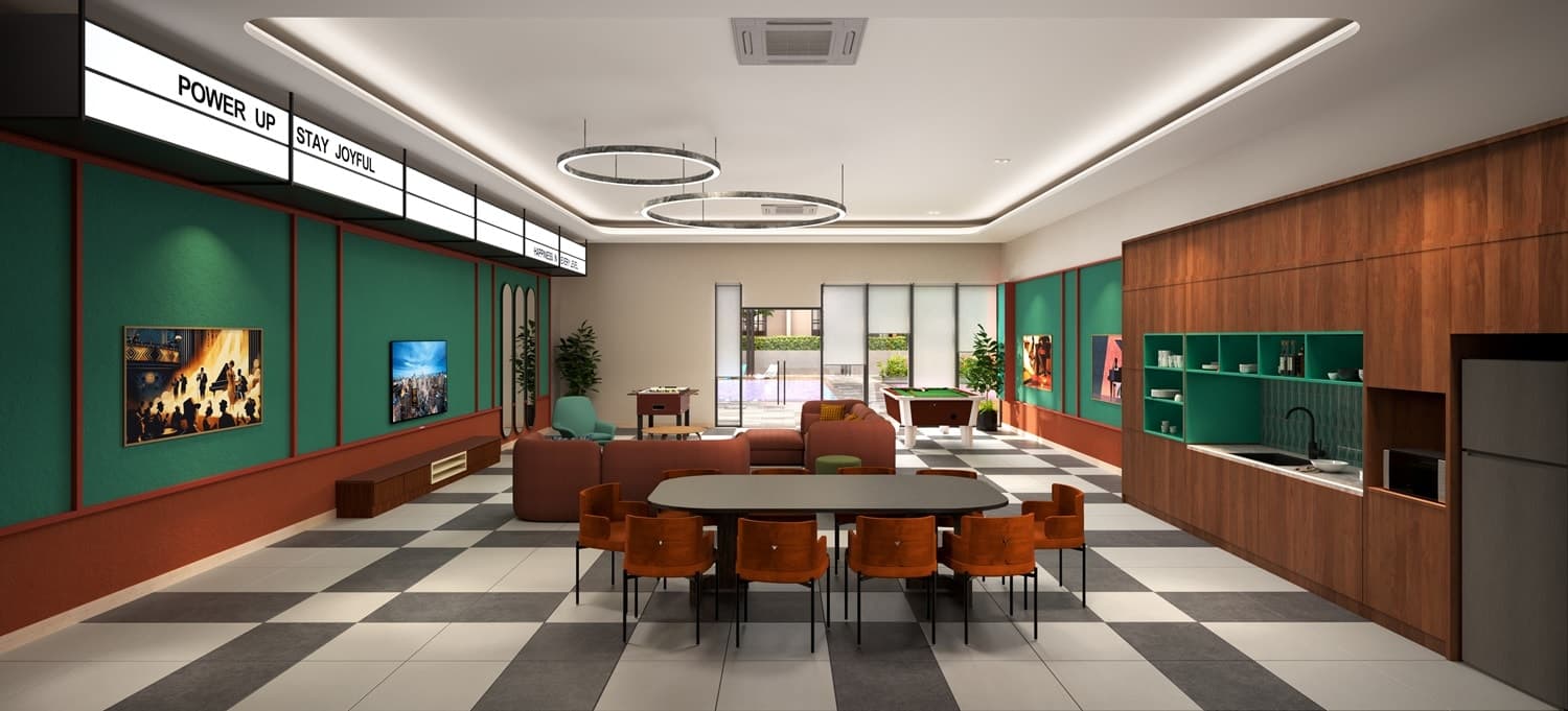 Leisure Villa, the bookable private kitchen and dining room on the Level 8 deck