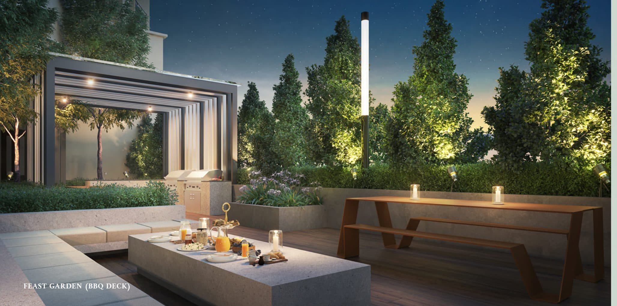 Feast Garden, the BBQ deck in the Tranquil Oasis